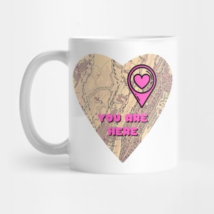 Valentine's Day You Are Here In My Heart Mug